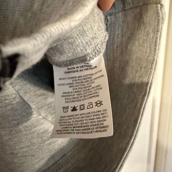 Nike tech fleece Windrunner zip up grey cropped hooded sweater small - Picture 5 of 10